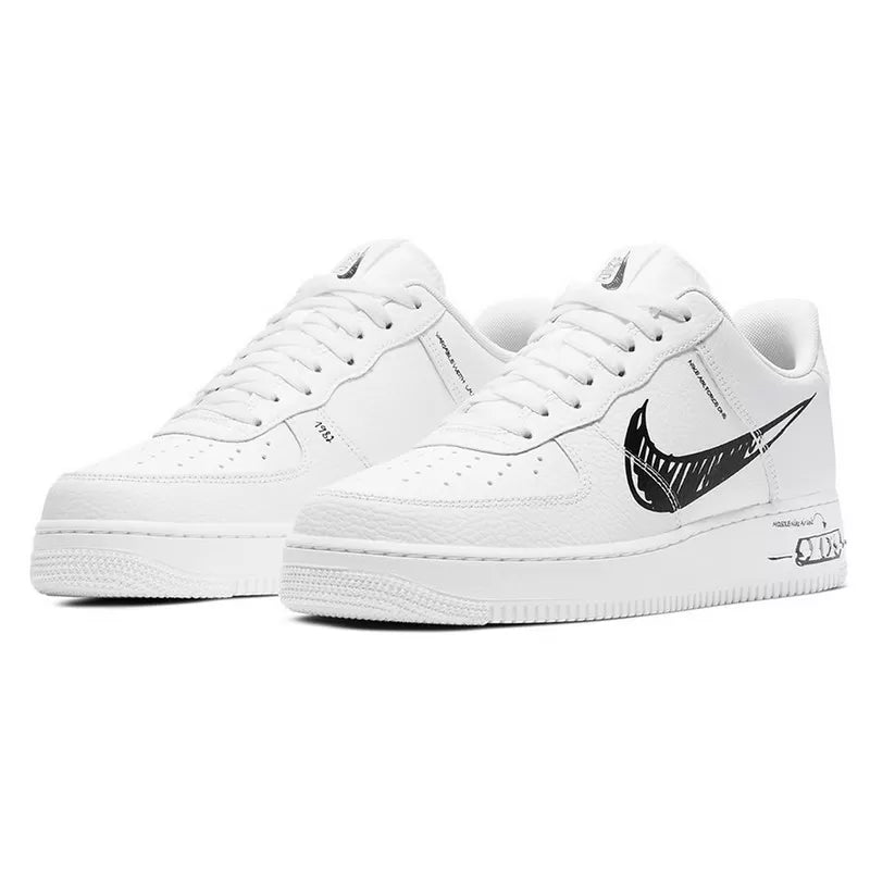 Air Force 1 Sketch White Black