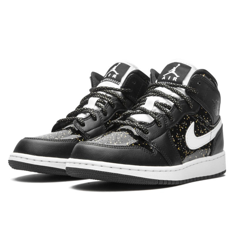 Air Jordan 1 Mid Black Speckle