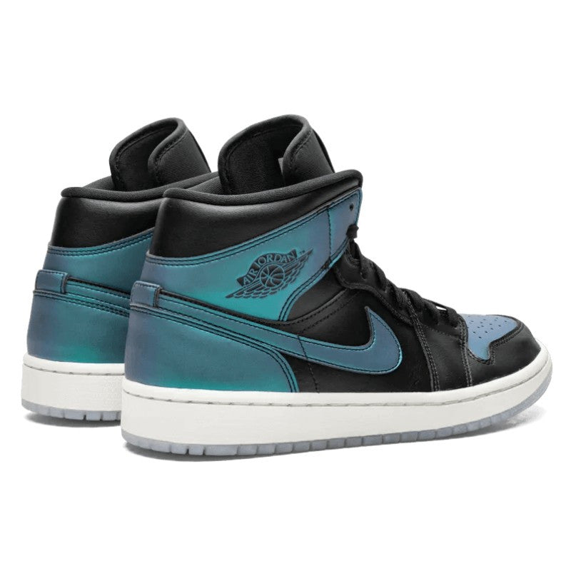 Air Jordan 1 Mid Iridescent Black