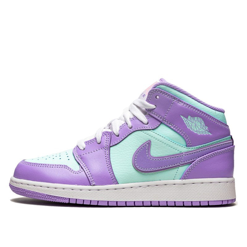 Air Jordan 1 Mid Purple Aqua