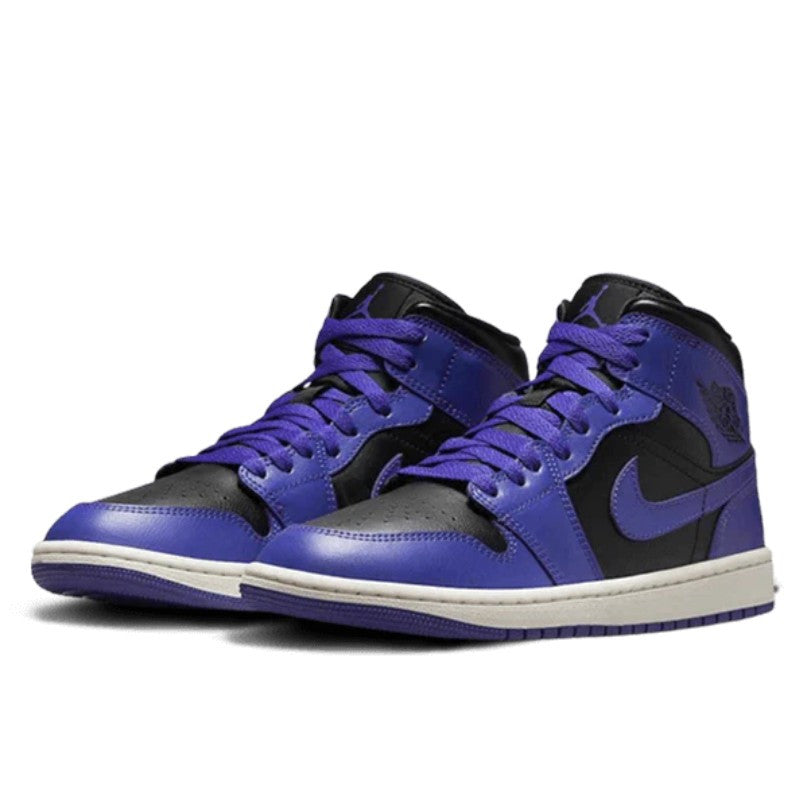 Air Jordan 1 Mid Purple Black