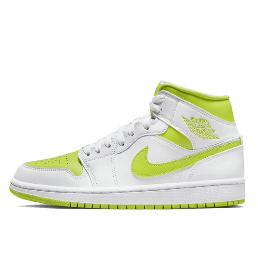 Air Jordan 1 Mid White Lime