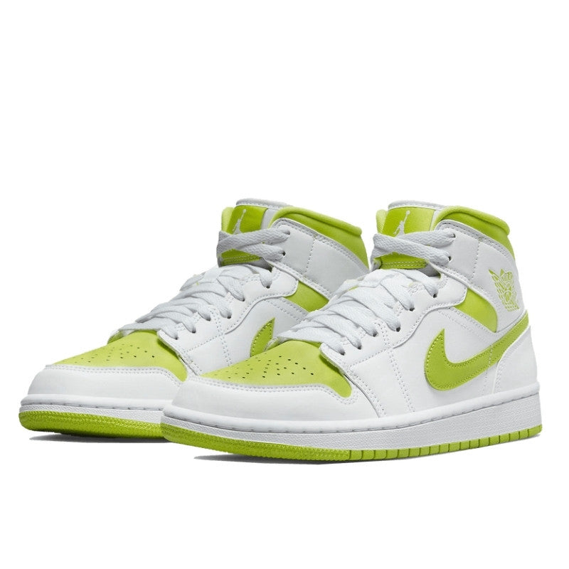 Air Jordan 1 Mid White Lime