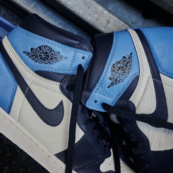 Air Jordan 1 Retro High OG Obsidian UNC 2019 – Flower Kickz