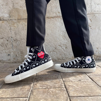 Converse Comme des Garçons Black Heart Print