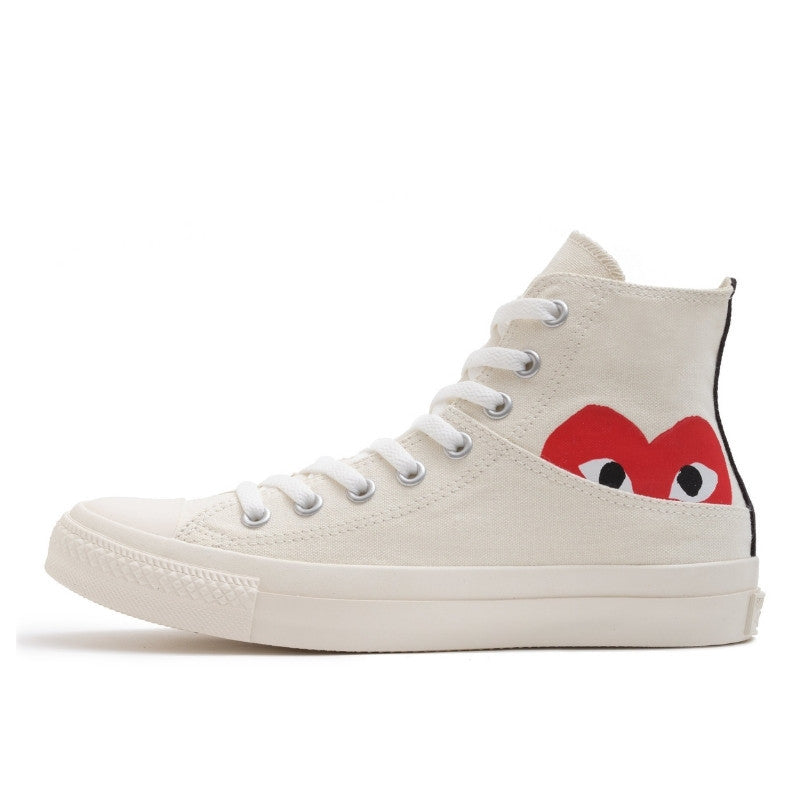 Converse Comme des Garçons White Half Logo