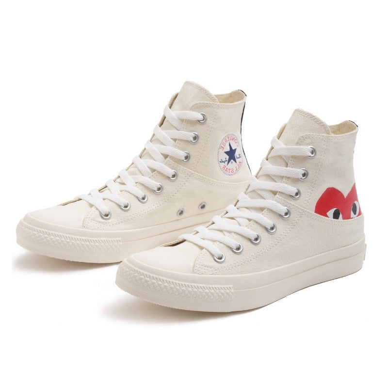 Converse Comme des Garçons White Half Logo