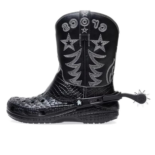 Crocs Classic Cowboy Boot Black