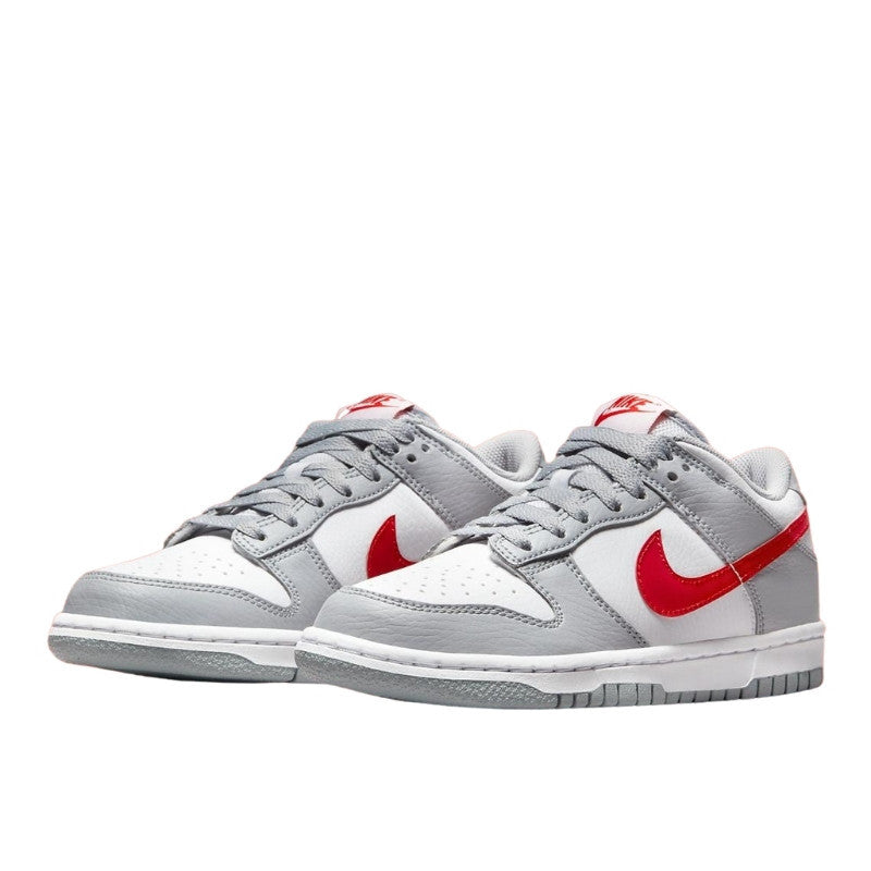 Dunk Low White Grey Red