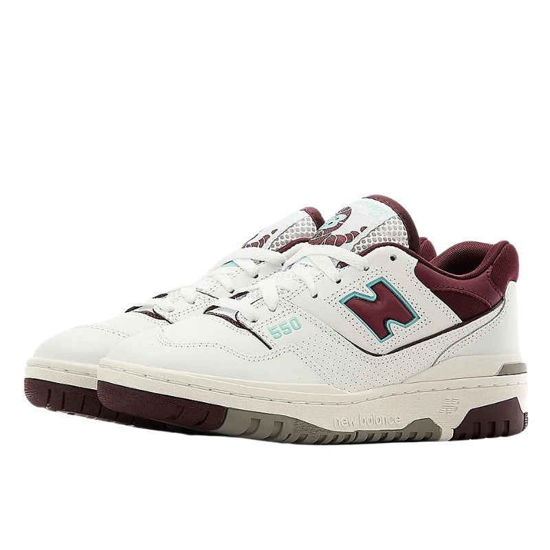 New Balance 550 White Burgundy