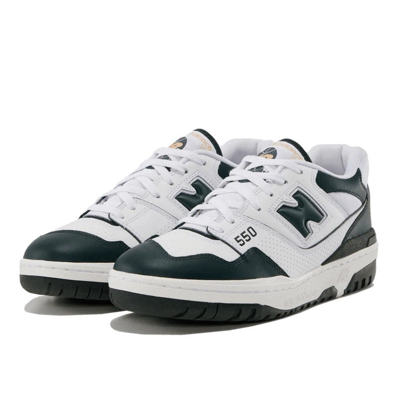 New Balance 550 White Dark Green