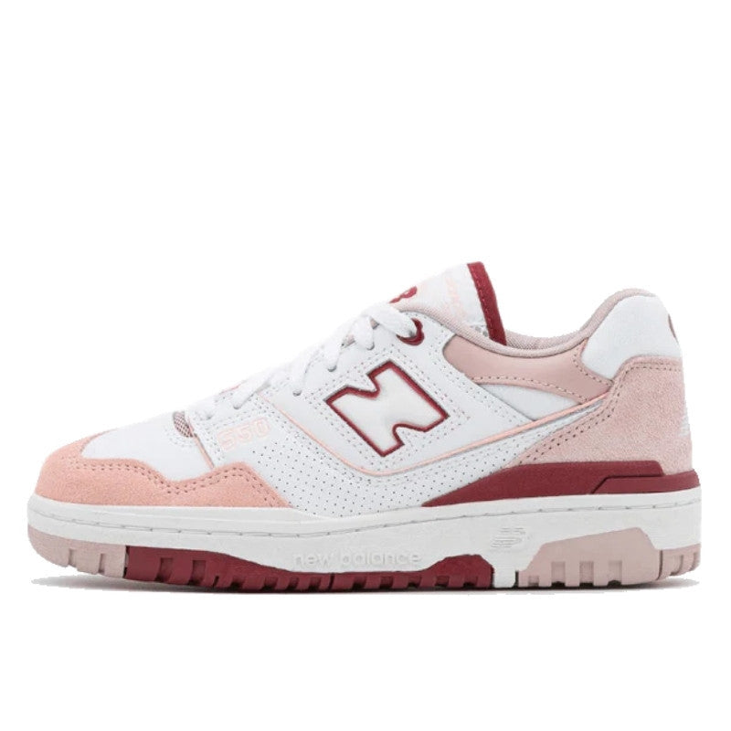 New Balance 550 White Scarlet Pink