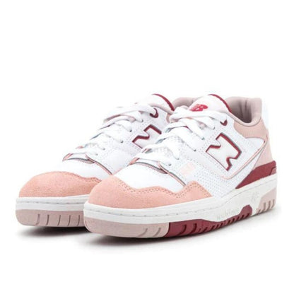 New Balance 550 White Scarlet Pink