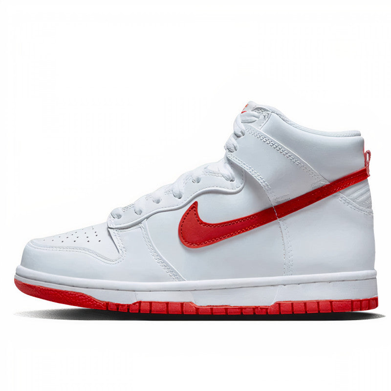 Nike Dunk High White Picante Red