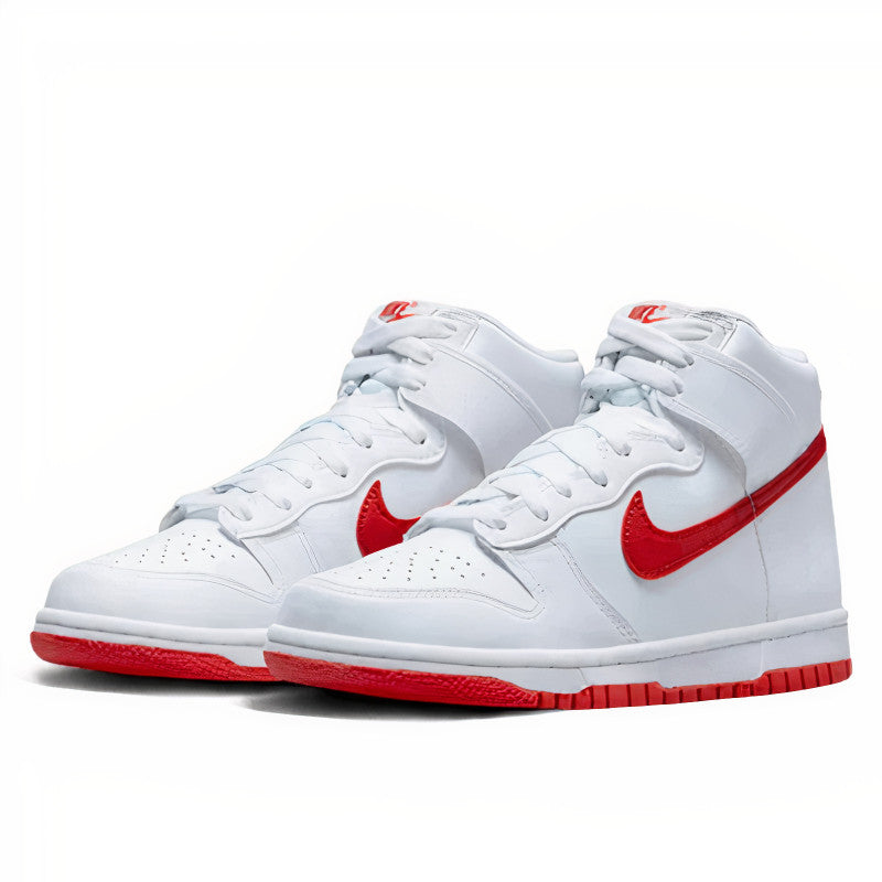 Nike Dunk High White Picante Red