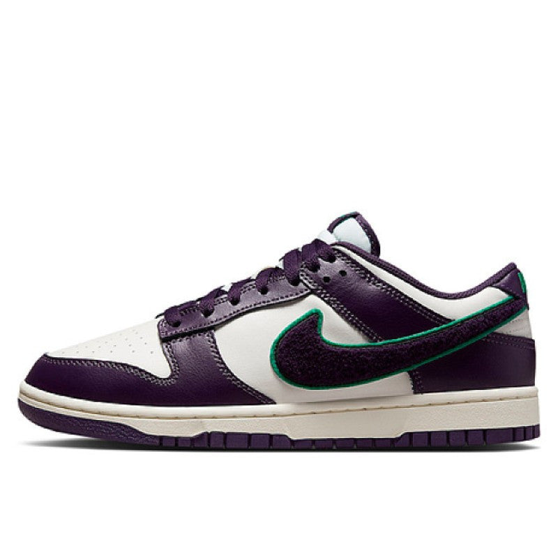 Nike Dunk Low Chenille Swoosh White Purple