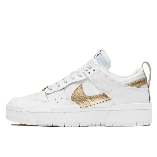 Nike Dunk Low Disrupt White Metallic Gold