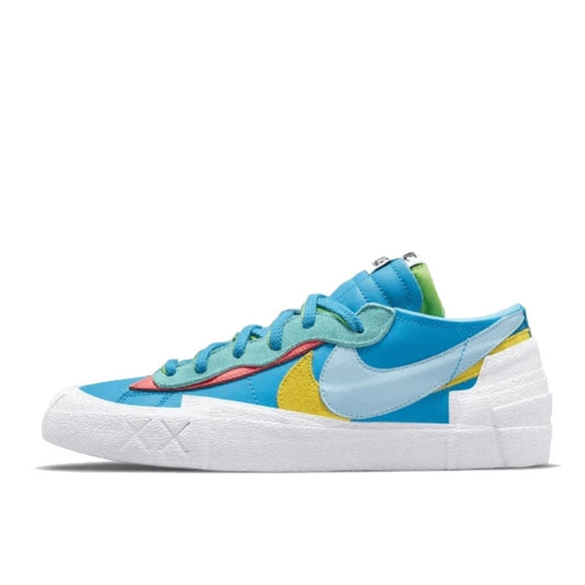 Nike Sacai Blazer Low Kaws Blue Yellow