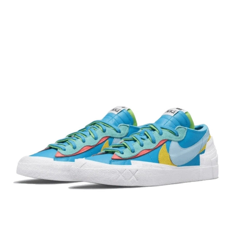 Nike Sacai Blazer Low Kaws Blue Yellow