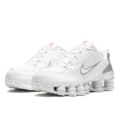 Nike Shox TL White Metallic Silver Orange