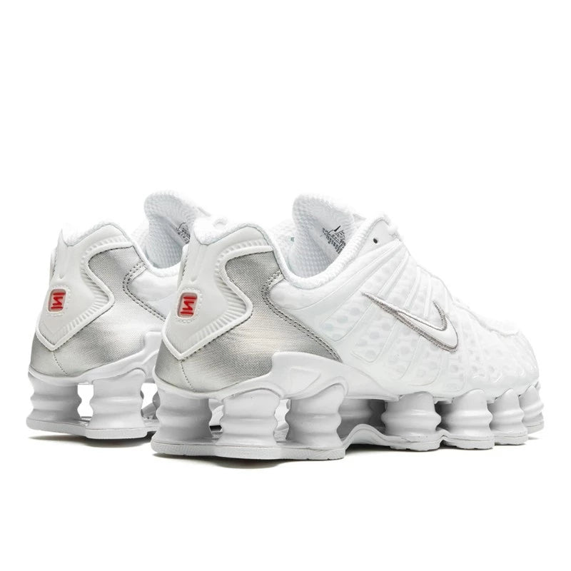 Nike Shox TL White Metallic Silver Orange