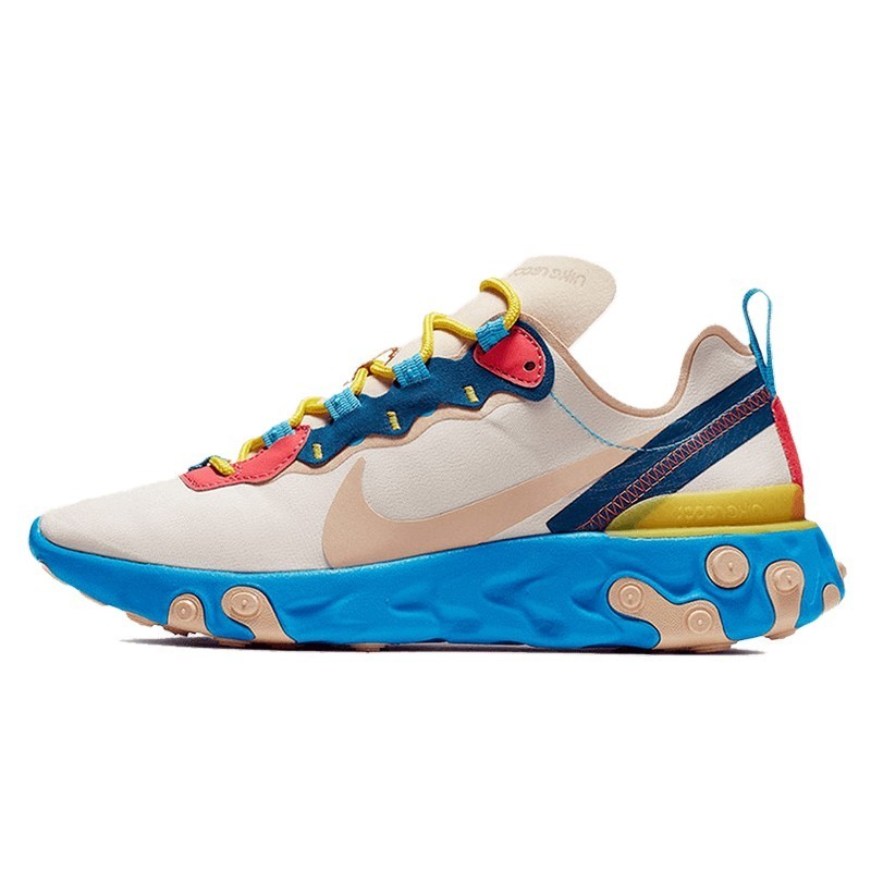 React Element 55 Tan Blue Red