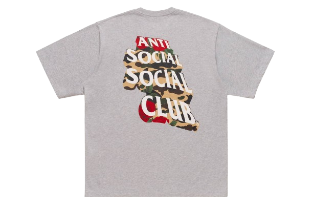 Bape x ASSC Tee Logo Grey