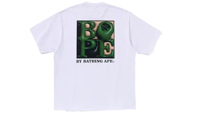 Bape Tee 3D Art Ape Head Relaxed Fit White