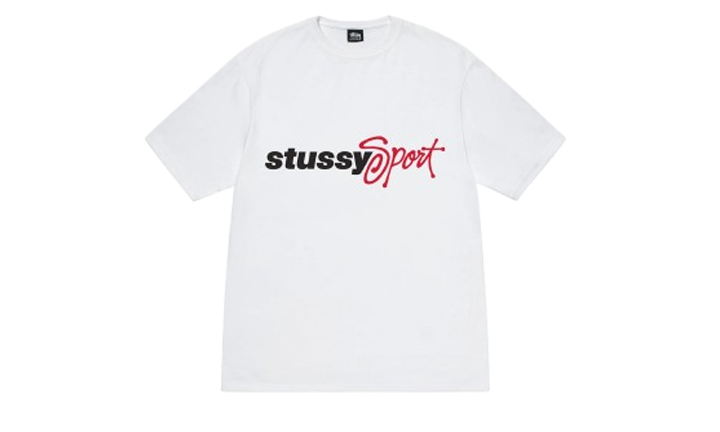 Stüssy Tee Sport Script White