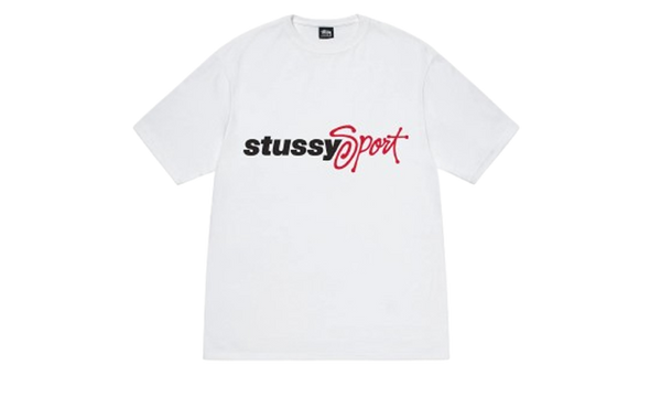 Stüssy Tee Sport Script White – Flower Kickz