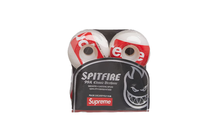 Supreme x Spitfire Shop Logo Wheels (Set of 4) White