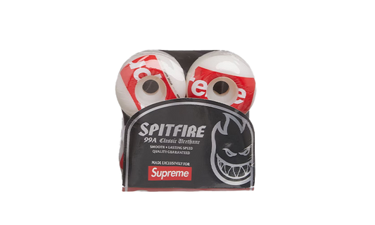 Supreme x Spitfire Shop Logo Wheels (Set of 4) White