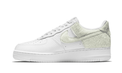 Air Force 1 Low White Pony Hair Heel