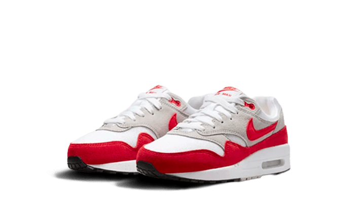 Air Max 1 White University Red Enfant (PS)