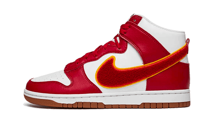 Dunk High Chenille Swoosh White Gym Red