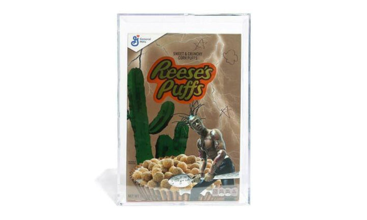 Travis Scott x Reese's Puffs Cereal Limited Edition Box w/ Acrylic Case