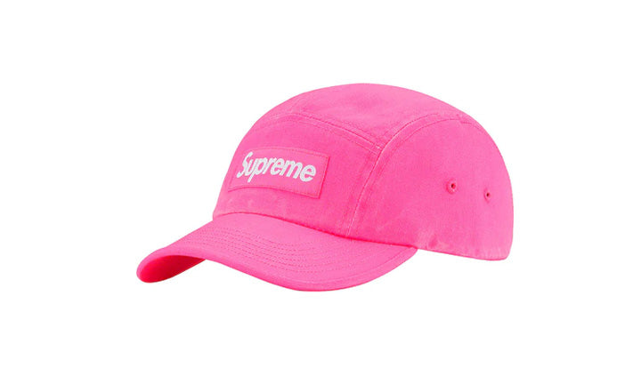 Supreme Washed Chino Twill Camp Cap Pink